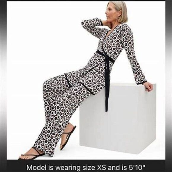 Diane Von Furstenburg Poppy High Waisted Sweater Pants Timeless Pants XS NEW - Picture 5 of 13